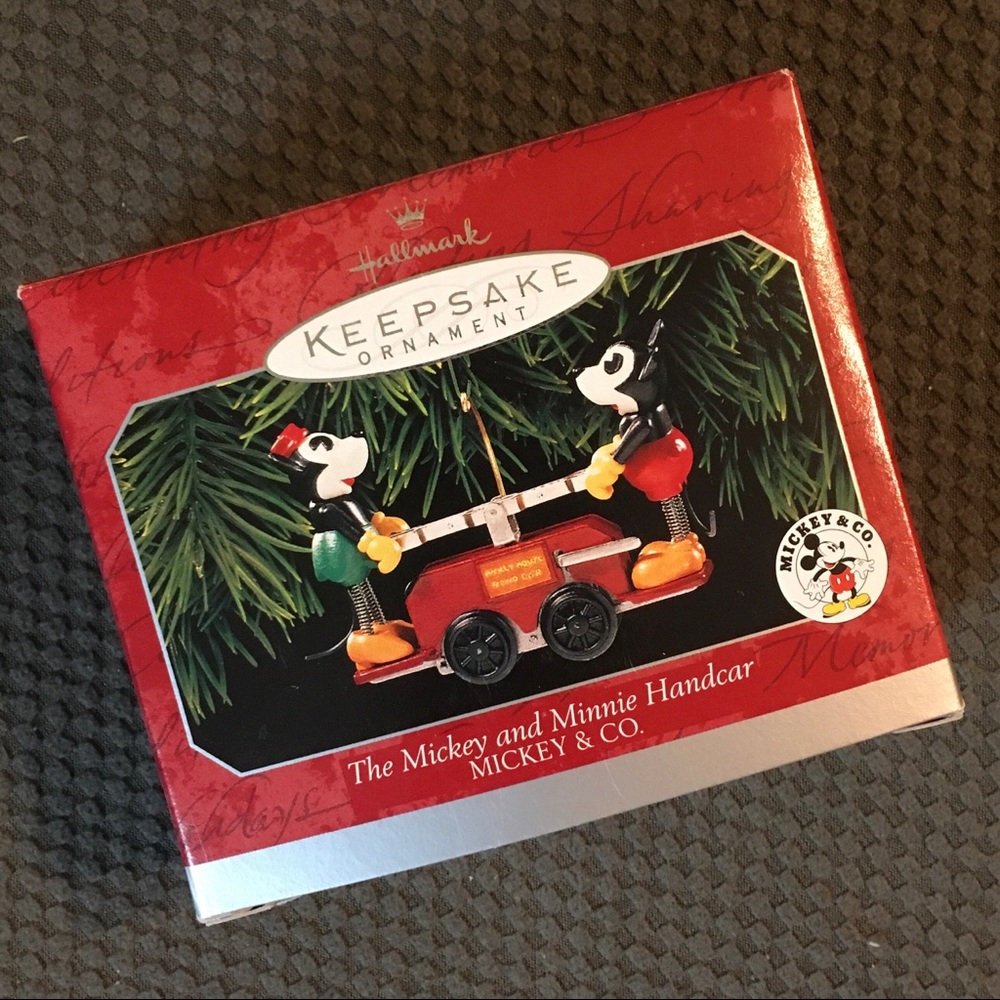 Mickey and Minnie Xmas Ornament